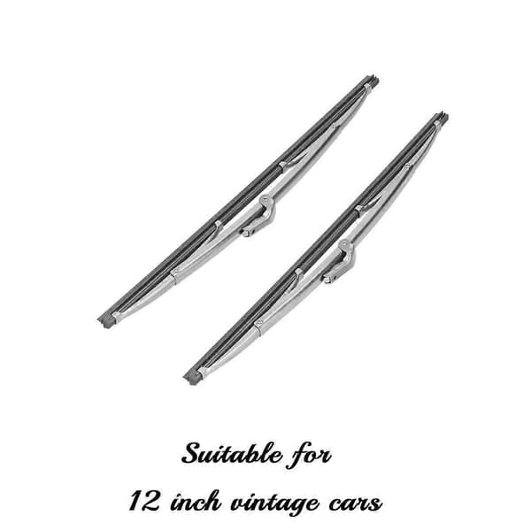 12\" / 30,48 cm Front Vindusviskerblad Sølvpolert Rustfritt Stål Universal Kjøretøy