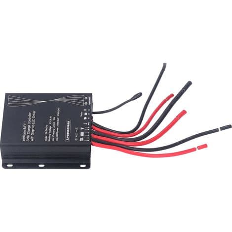 20A MPPT Solar Charge Controller, IP67 Vandtæt, til 40W-80W Batterier og Paneler, 3.2V/6.4V LED Controller