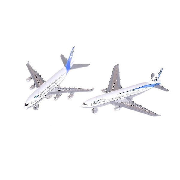 Mini Flygplansmodell Leksak Legeringsmaterial Barnleksaker Airbus A380 Boeing 777 Leksak