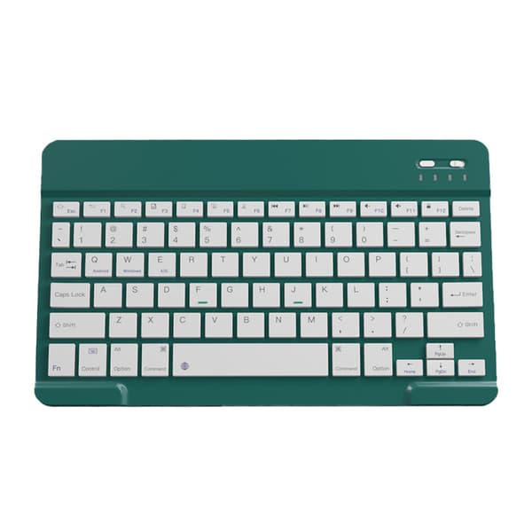 Trådløst Bluetooth-tastatur - 10-tommer Genopladeligt - Mørkegrøn