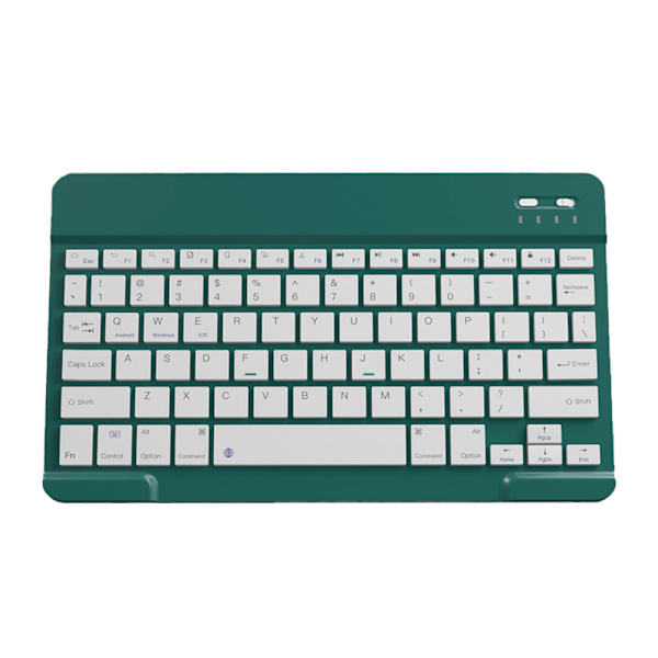 Wireless Bluetooth Keyboard - 10-inch Rechargeable - Dark Green