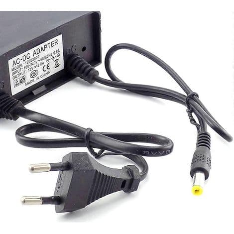 12V 2A EU/US Strömadapter för CCTV Övervakningskamera - AC/DC Laddare