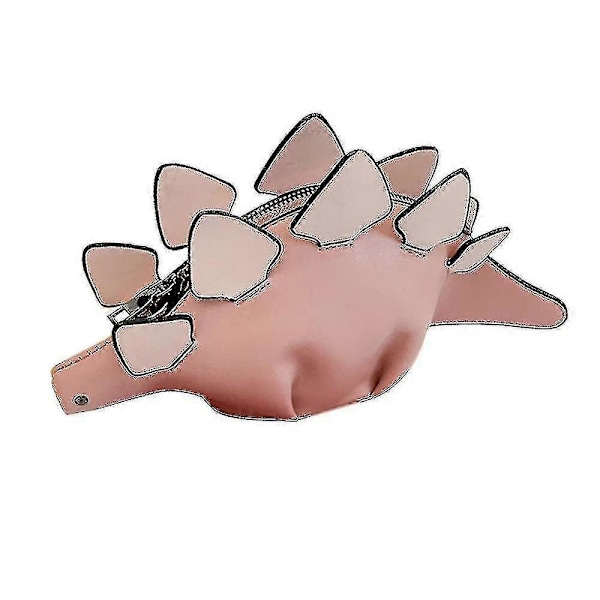 Dinosaur Skuldervesker, pu Stegosaurus Crossbody Bag For Jente Kvinner-FARGE: Hvit
