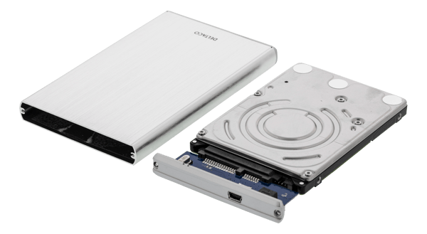 Eksternt kabinet til 1x 2.5\" SATA harddisk, SATA 6Gbit/s