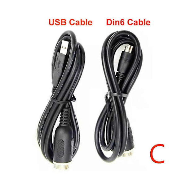 1 stk. Din6-USB Kabeladapter for Thrustmaster TH8A Tilkobling Passer TSSH TSSH+/ FT