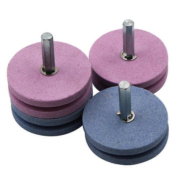 3 stk. sliper for gressklipperkniver, gressklippersliper, slipehjul for hageredskaper / gressklipperkniver