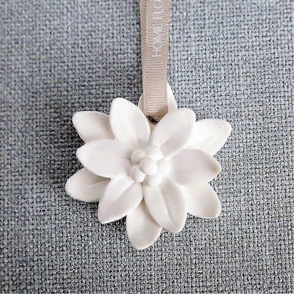 1 st Gipsblomma Bilhänge Doftdekor Solid Luftfräschare Backspegel Ornament Arom Gips Bilinteriörtillbehör