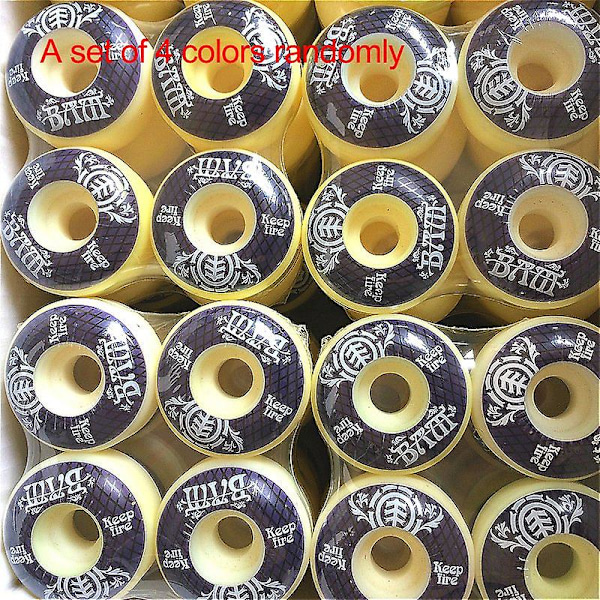 KEEPFIRE 4 stk Skateboardhjul 54mm PU Hardhet Skateboard 85A Longboardhjul For Street Longboard Skate Deck Hjul