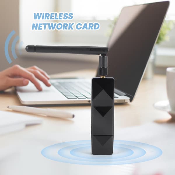 AR9271 802.11N 150Mbps Trådløs USB WiFi Adapter + 6DBi WiFi Antenne Netværksadapter til Windows 7/