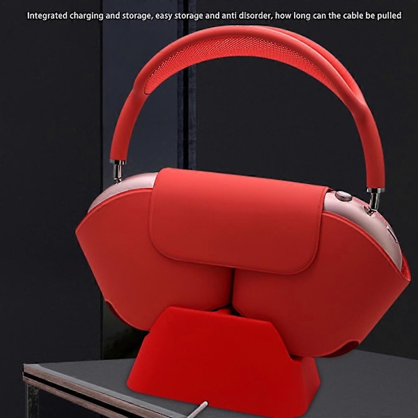 Lämplig för Max Headset Laddningsbas Silikonstativ Lämplig för Bluetooth Headset-Mörkblå