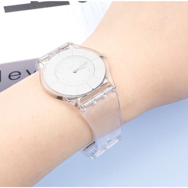 PVC ersättningsrem för Swatch Transparent 17 mm
