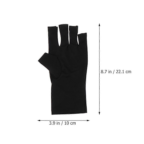 1 Par UV-Handskar UV-Skyddshandskar Gel Manikyr Skydd UV-Ljus Handskar för Gelnaglar