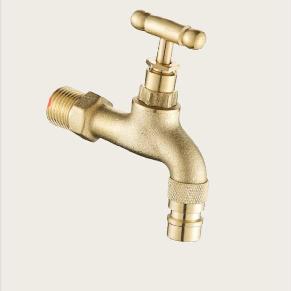 Messing Automatisk Vaskemaskinehane 1/2\" Indløb Model 2