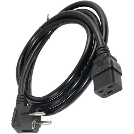 IEC320 C19 till 2-stifts Schuko (EU) strömkabel - Förlängningskabel för inverter/PDU
