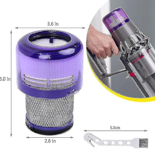 Dyson V11 V15 Sv14 Sv22 2-pack Filter Tvättsbara Ersättningsfilter