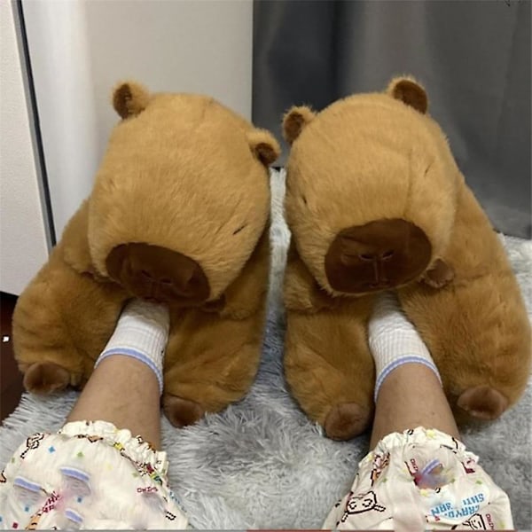 Capybara-tøfler - Myke Tøfler Søte Capybara-Hussko For Innendørs Utendørs