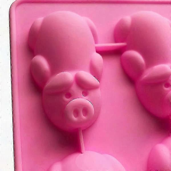 12 Hulrom Late Griser Silikonform for Baking, Rosa Fondant Sjokolade Godteri DIY
