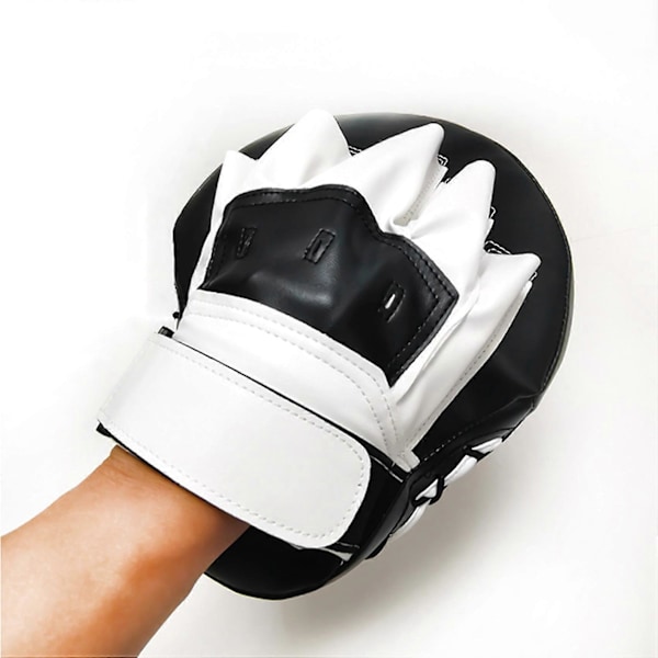 Bokse Læder Punch Focus Mitts, Trænings Håndpuder til Karate, Muay Thai Kick, Sparring, Dojo, Ma