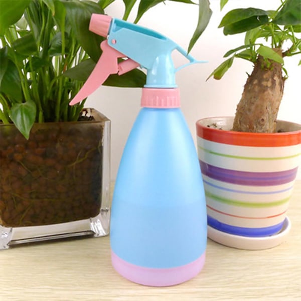Gjenbrukbare plastsprayflasker 500ml sprayflaske for utendørs innendørs hus hageplanter fargeblokk