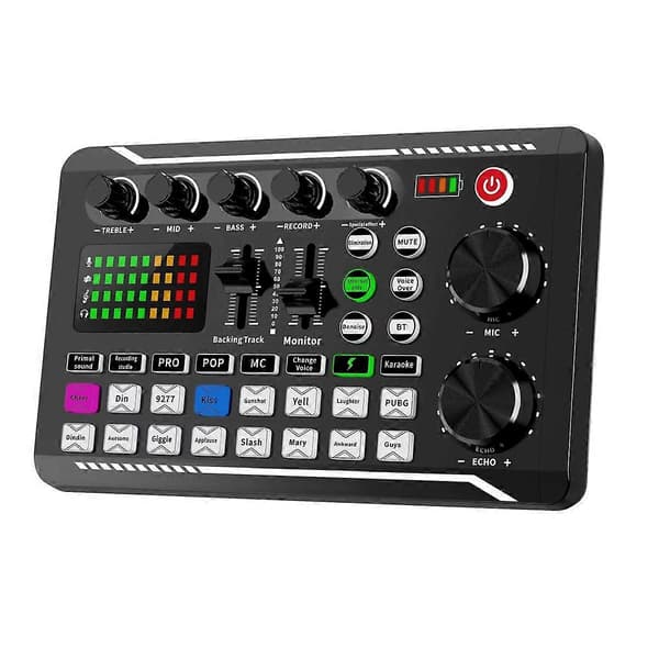 F998 Live Lydkort Audio Mixer Podcast, Stemmeskifter til Lydeffekter Board til Mikrofon Karao
