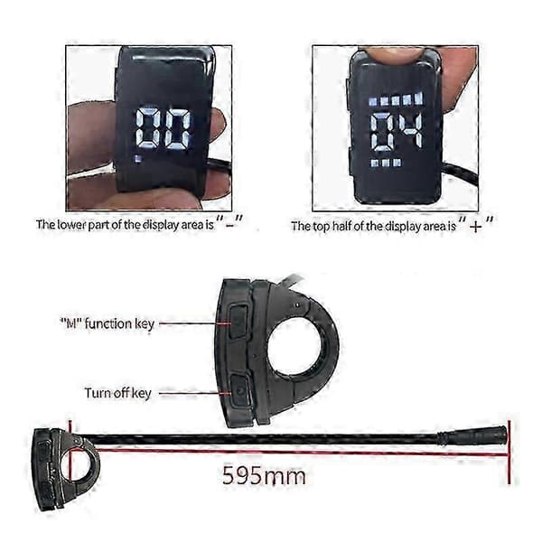 E-cykel Display DZ40 Skærmdisplay til Bafang Midtmotor hwy