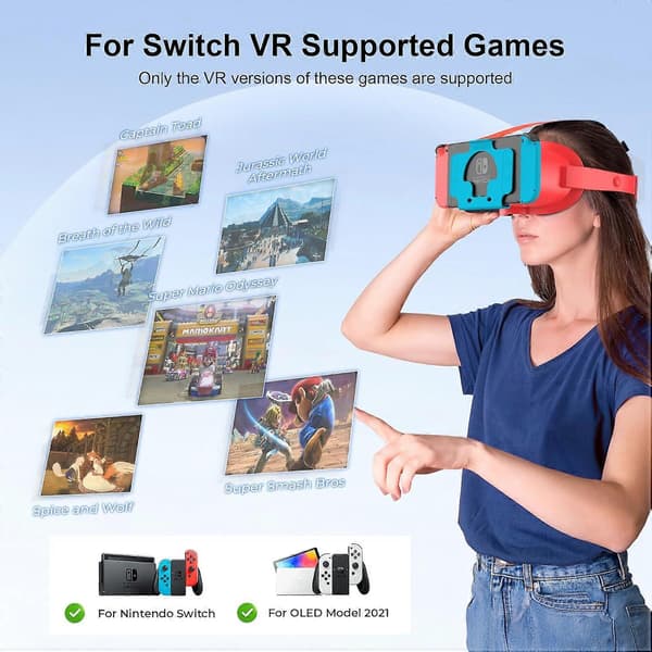 Päivitetty VR-kuuloke Nintendo Switchille ja Switch OLED -mallille