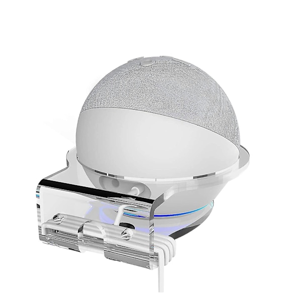Alexa Echo Dot 4:e generation Uttagsväggfäste Hängare Hållare Stativ Utrymme
