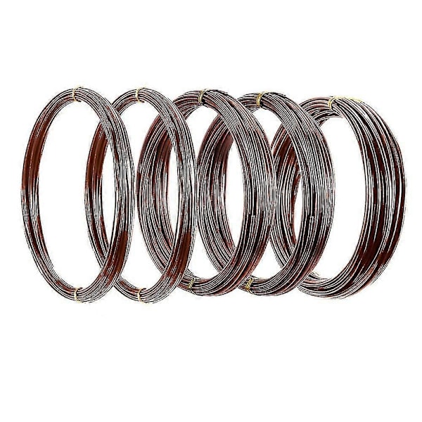 5-pack Bonsai Träningsvajrar, Anodiserad Aluminium Bonsai Träningsvajer