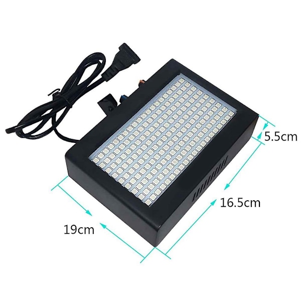180 Strobe Blixtlampa Bärbar 35w Rgb Fjärrkontroll Ljudstyrning Strobehastighet Justerbar För Scen Diskotek