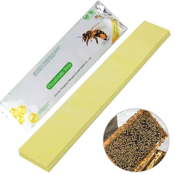 80x Varroa-strimler Fluvalinat Bier Mider Drepere Behandlinger Verktøy Birøkt