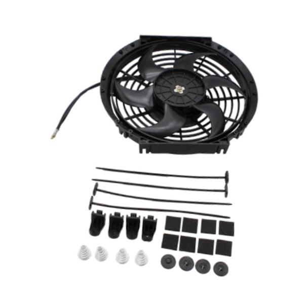 Radiatorvifte Erstatter Høy Ytelse Universal 12V 80W Reservedeler 10 tommer