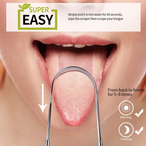 U-formad tungskrapa i rostfritt stål 1-pack