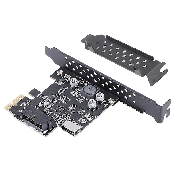 PCI-E 1X till USB 3.2 GEN1 5Gbps 20-stifts frontpanelhuvud (till typ-C frontpanelhuvud) Frontpanelkontakt Riserkort