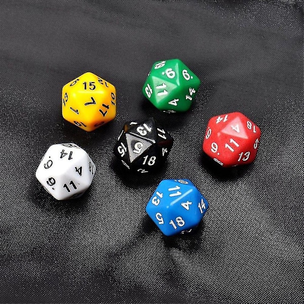 Tärningar, 20-sidiga Tärningar Gem, Tärningsspel, Tärningsset, Tärningar för Spel