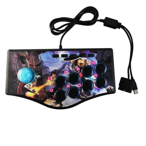 Retro Arcade -peliohjain USB-joystick PS2//PC/Android Smart TV:lle, sisäänrakennettu Eigh