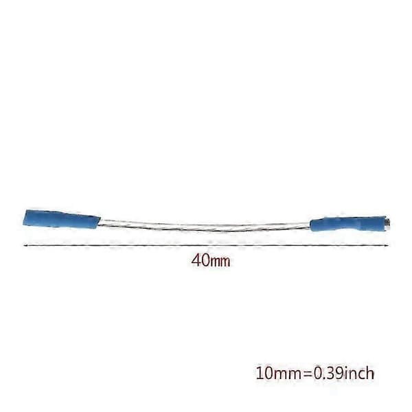 Højkvalitets 4 stk./sæt Universal Sølv Ledninger Header Wire Kabel 40mm til 12-13mm Ben Pladespiller Phono Headshell Tonearm