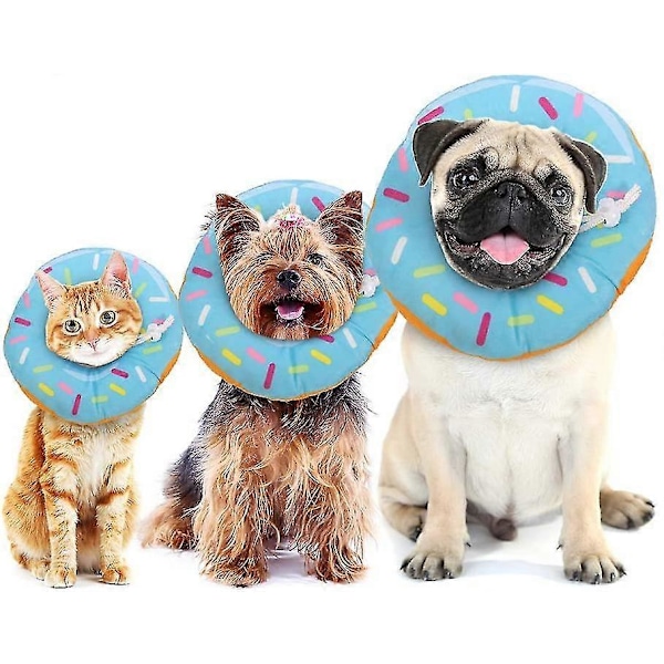 Blå Katt Återhämtningsdonutkrage - STORLEK: S