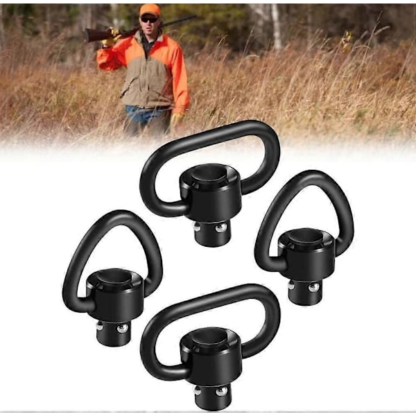 QD Sling Swivels Kraftiga Snabbkopplingsset (1.25\", 4-pack)