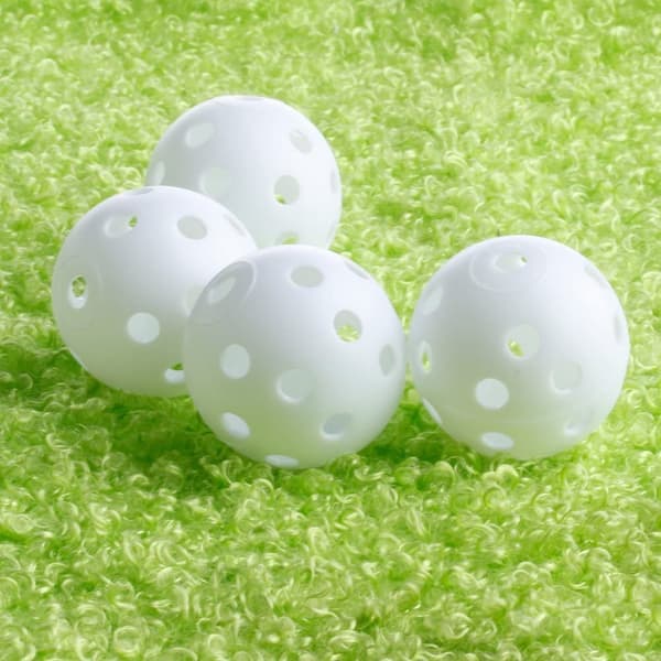 Træningsgolfbolde med hul 10-pak Hvid