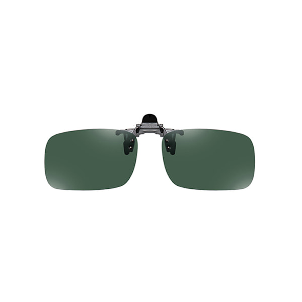 Polarized Clip-on Sunglasses - Medium Size Mirror DarkGreen