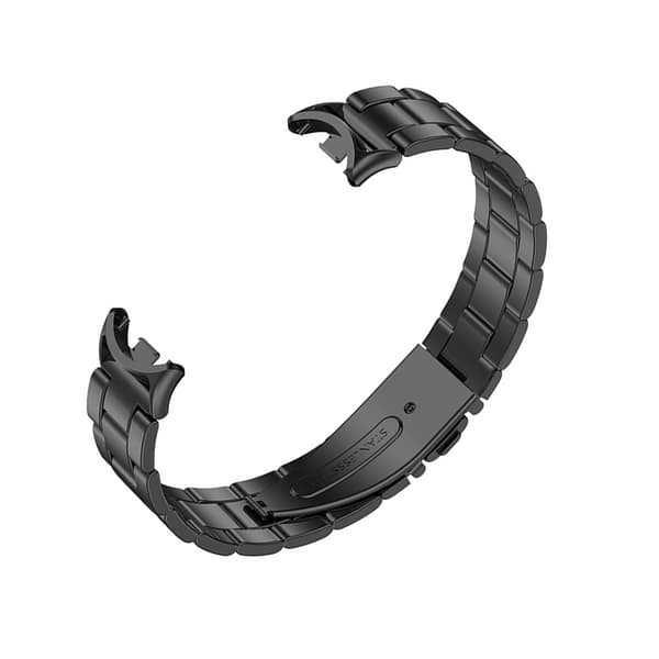Metalarmbånd kompatibelt med Xiaomi Mi Band 8/9/10 - Spring Bar Design - Rustfrit Stål Sort