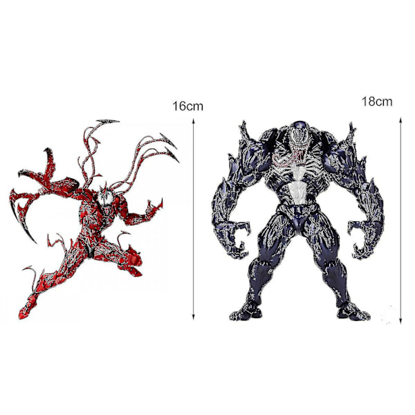 Venom Model Multifunktionel Samleobjekt Bevægelig Marvel Figur Carnage Venom Figur til Børn