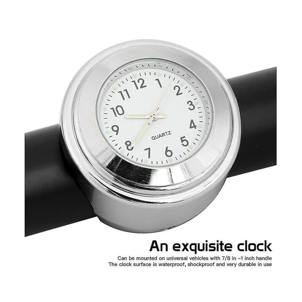 Kompatibel 22-25,4 mm Styr Motorcykel Bil Ur Termometer Måler Universal Model