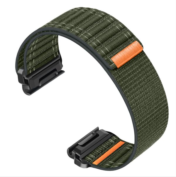 26 mm nylon urrem til Garmin Fenix 8/5/6/7X Pro/Epix 935/965 Grøn