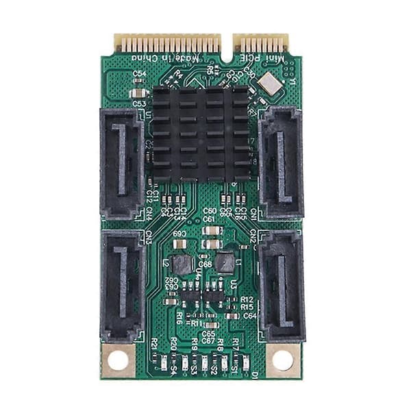 Mini PCI-E SATA SATA III 6G Mini PCI Express -ohjainkortti SATA3.0 Mini PCI Express SSD -sovitin Ca