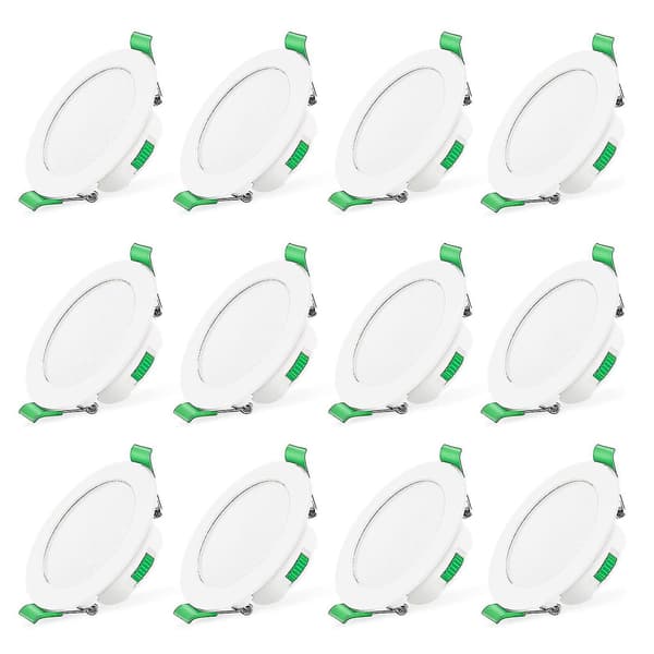 12 stk. 7W Hvide LED Nedhængte Loftlamper Slanke Spotlys