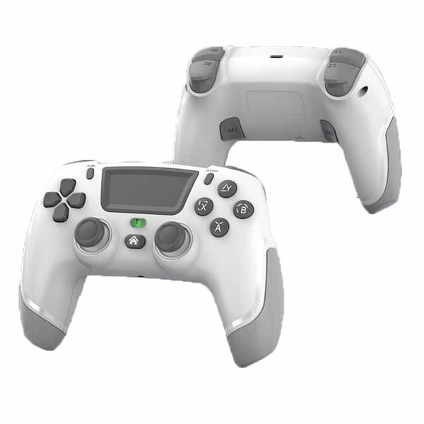 Game Elite Kontroller for PS4 Slim/Pro, Dobbel Vibrasjons Gamepad for PC, USB-tilkoblet Gamepad, Bluetooth Joystick