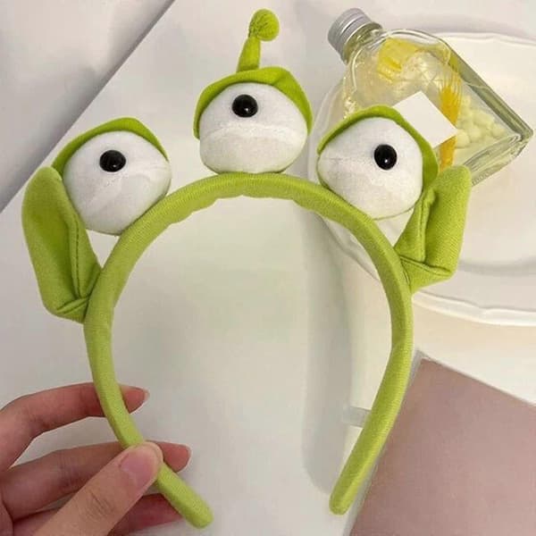 Alien Hodebånd, Treøyet Alien Monster Hodebånd Hodebånd Plussj Søtt Hodebånd Hodeplagg Kompatibelt for Temafest Jenter Og Barn, Badehodeband