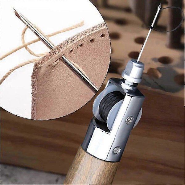 1 set Läder Symaskin Manuell Handgjord Anpassad Kreativ DIY Skor Låda Kläder Bagage Nål Gravyr Hantverk Handverktyg