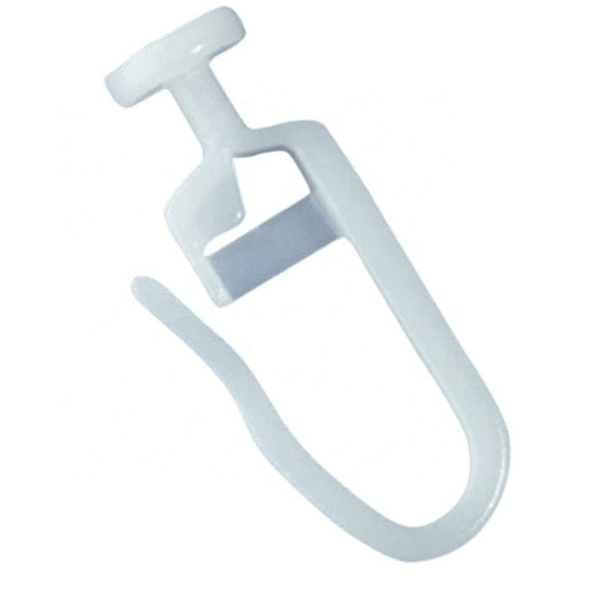 Glidkroker for gardinskinne 50 stk Hvit